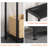 Console Table with Metal Stand 33.9"x11.8"