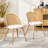 Upholstered Seat Dining Chair With Rattan Back(Set Of 2)-1685241601