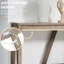 Console rustique, table d'entrée grise avec rangement, pour le couloir et le salon. Fabriqué en panneau de particules, il supporte jusqu'à 66 lb d'appartements de style A charmant