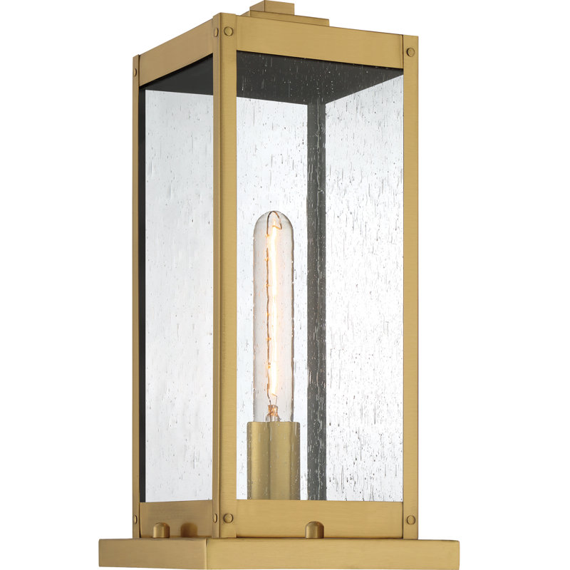Wylie Beveled Pier Mount Light, Antique Brass