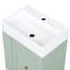 Meuble-lavabo de 20 pouces avec tiroir et tablette latérale ouverte pour les petits espaces
