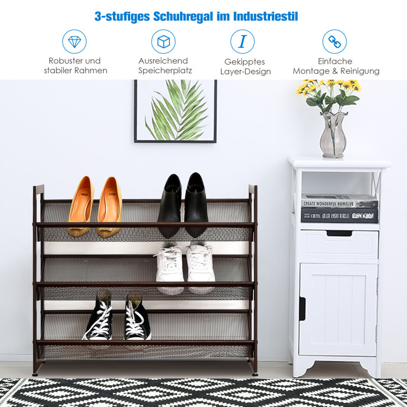 Shoe Rack for 12 Pairs of Shoes
