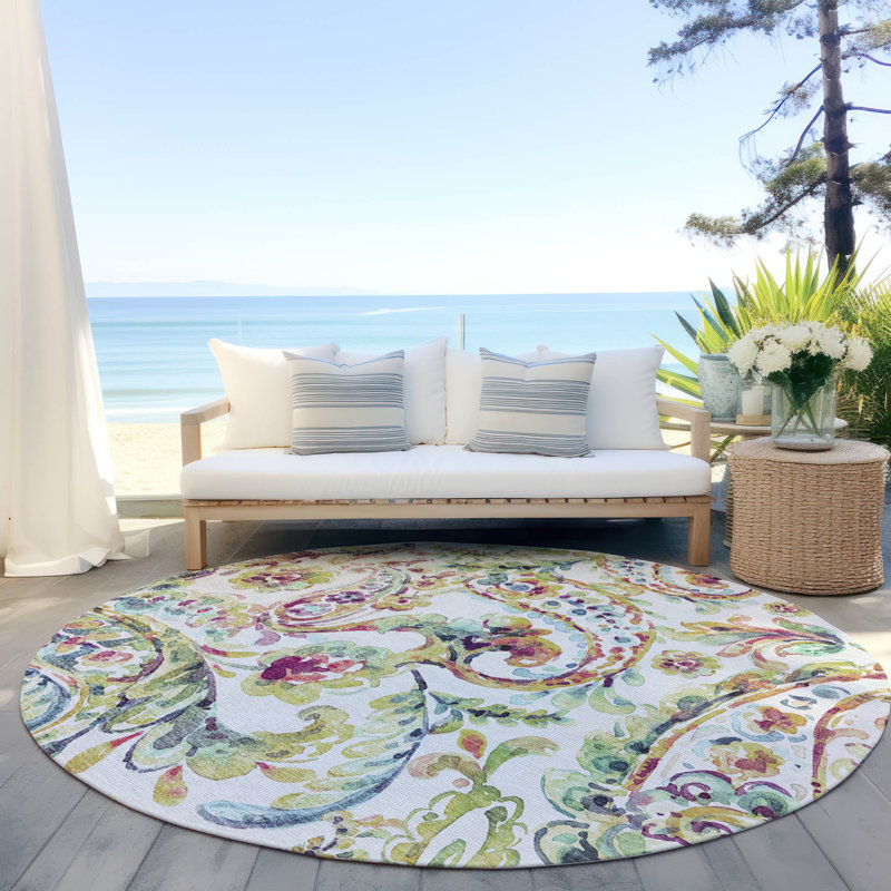 Tapis intérieur / extérieur Maldanado, Rond 8 pi
