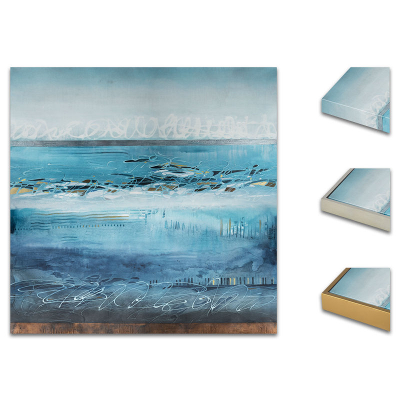 Balanced Sound Painting by Jennifer Hollack Raboin, Stretched Canvas, 44" H x 44" W x 2" D