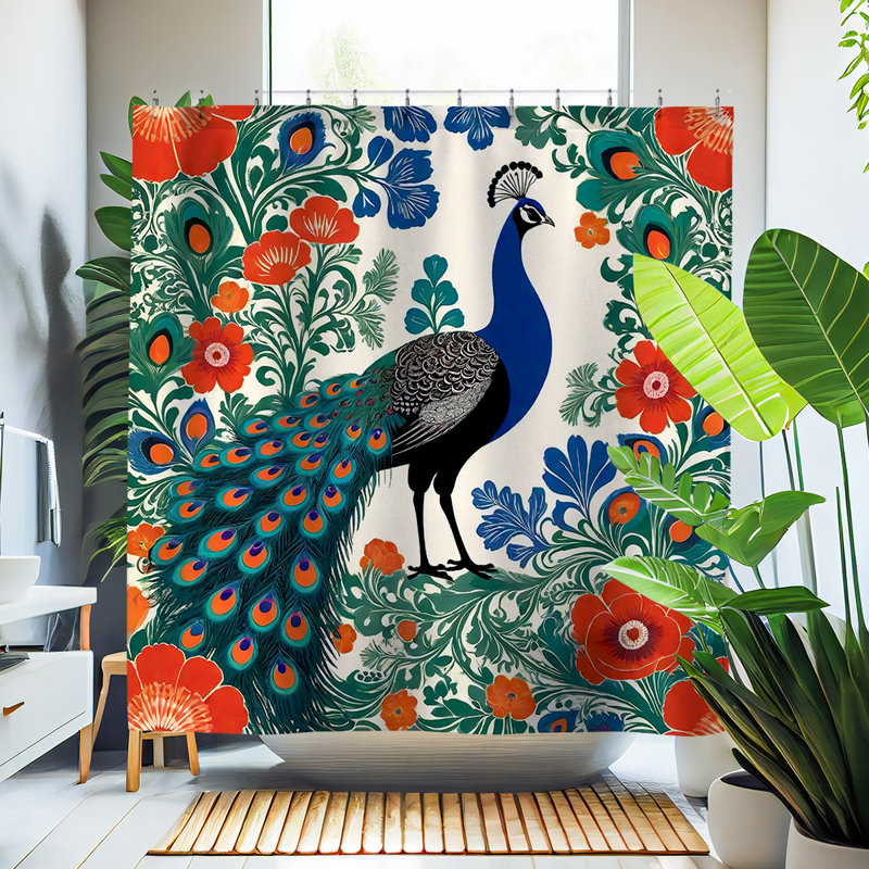 Rideau de douche Konu Peacock
