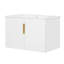 30" Vintage Bathroom Vanity with Ceramic Sink, with 3 Holes Single Ceramic Sink, Bathroom Storage Vanity Cabinet with 2 Soft Closing Doors-950641699