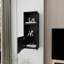 Armoire murale moderne noire - Unité de rangement pratique à une porte dans un décor polyvalent-1414369869