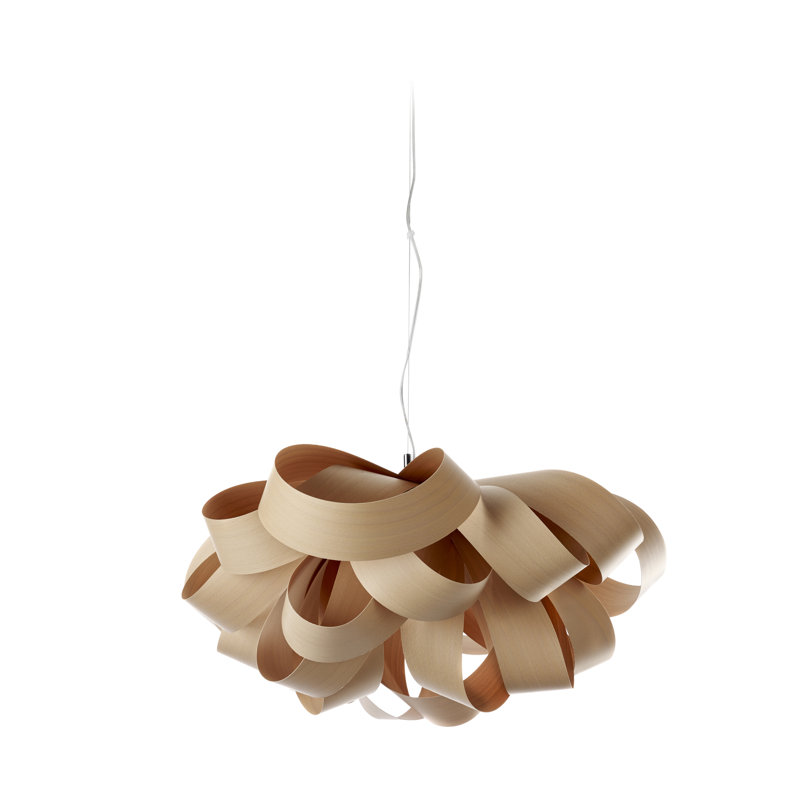Agatha 1 - Light Pendant, Natural Beech, E26 Base, 14.6" H x 30" W x 30.7" D
