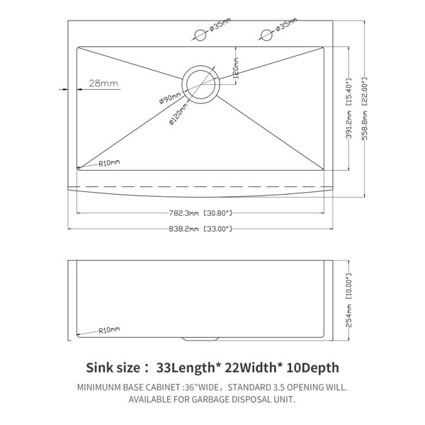 Dimensions du produit