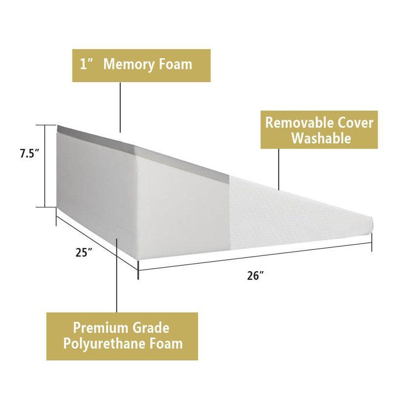 Katrina Memory Foam Medium Pillow, 26" x 25"