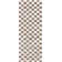 Atiran Checkered Shag Brown Area Rug