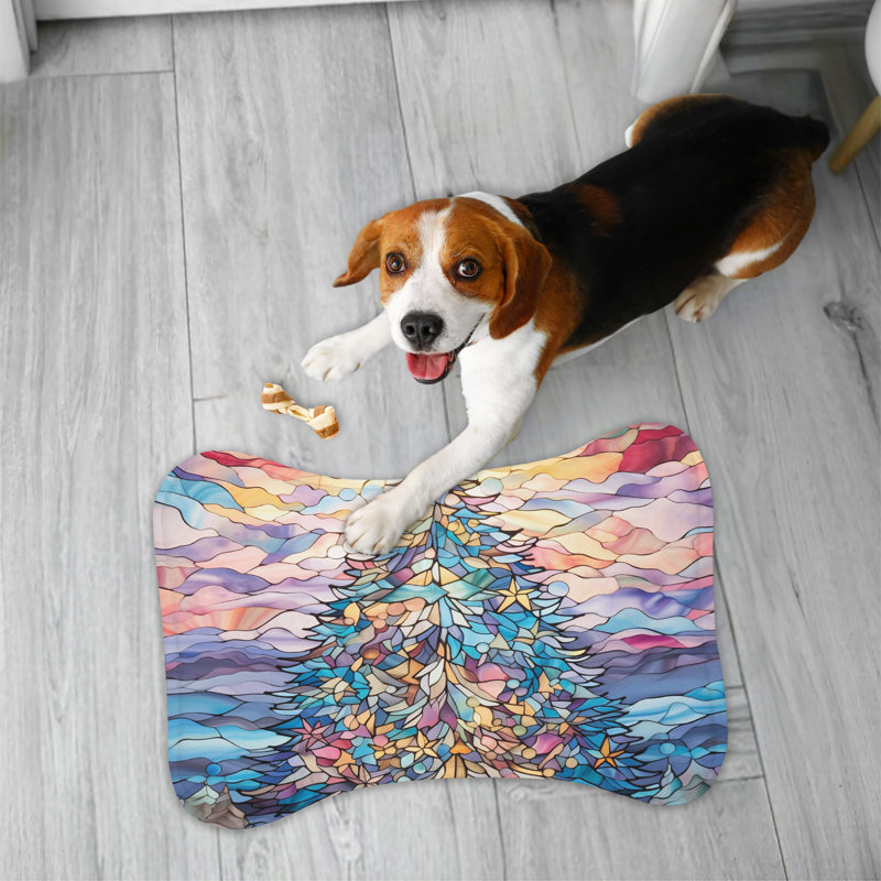 Tapis festif mosaïque 1 pièce, 18"