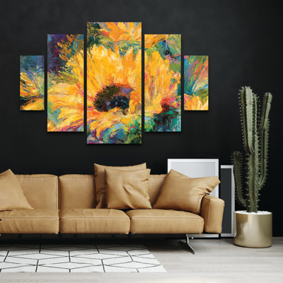 Ensemble de 5 panneaux muraux sur toile - Richard Wallich 