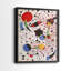 «Miro Memoirs I», reproduction encadrée de qualité supérieure - prête à être accrochée - aucun clou requis - aucun clou requis-309971911-309972031