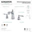 Robinet de salle de bain espacé Kingston-17797607