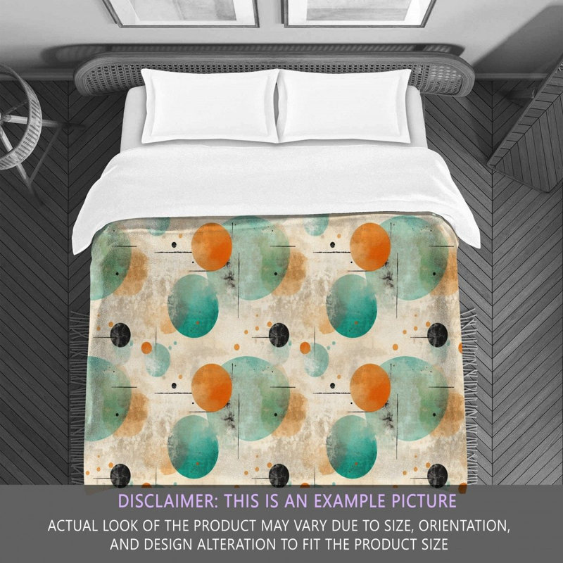 Polyester Comforter, Twin Comforter, Beige/Green Abstract