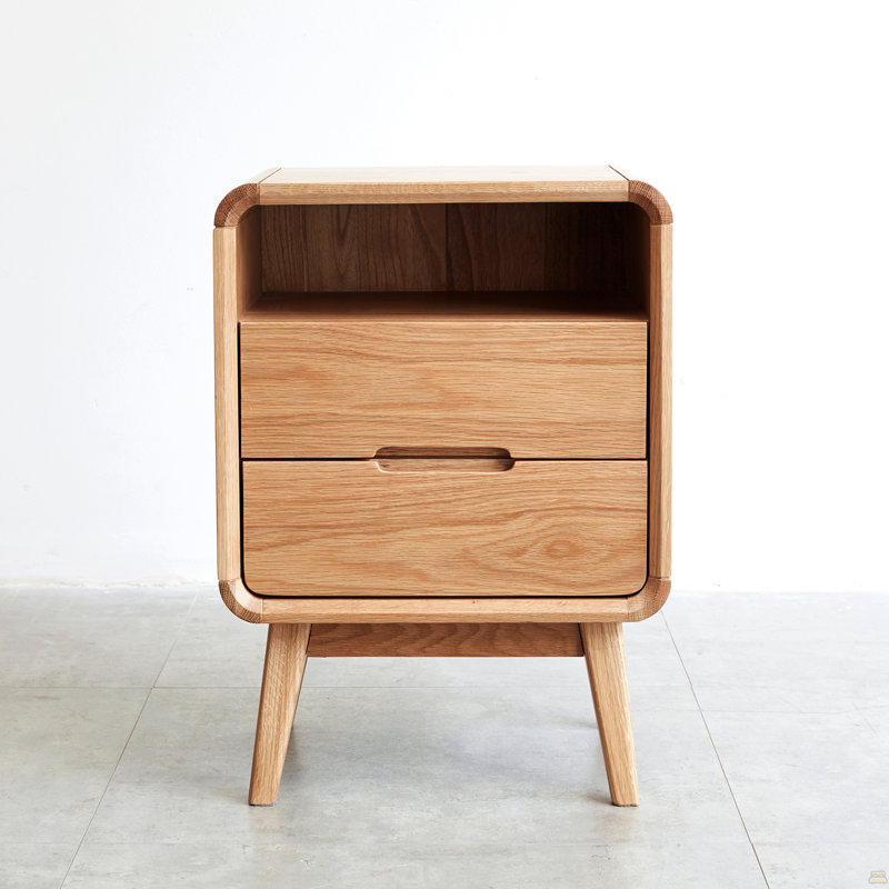 Armoire de chevet en bois massif Armoire de chevet en chêne massif
