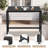 Hannatou 4 - Person Patio Dining Set with Rectangular Table , Cushions Included-2089844831