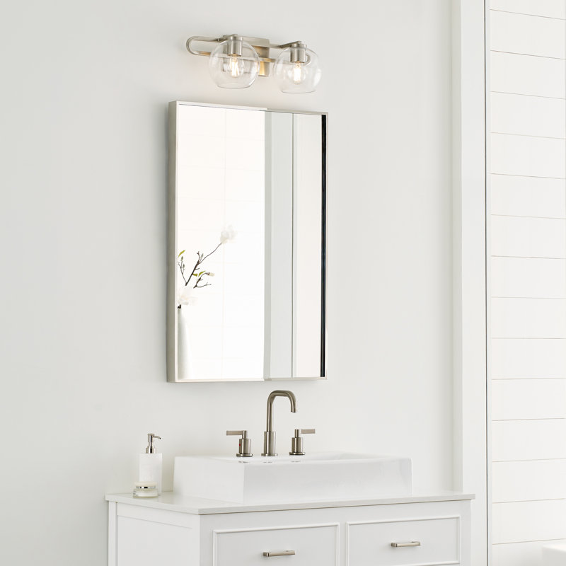 Eveline 4 - Light Dimmable Vanity Light, Brushed Nickel, 7.63"H x 19.75"W x 8.38"D, 2