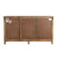 Commode combinée en bois massif à 6 tiroirs Harleen-66425933