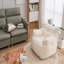 Fauteuil à billes doux en tissu touffeté en mousse avec tissu en peluche