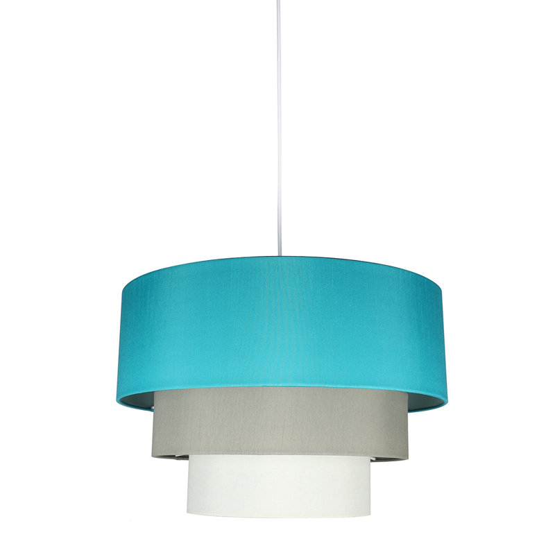 Dana 1 - Light Single Pendant, Fuchsia/Moss Gray/Eggshell, White