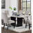 Genuine Marble Table Top 1Pc Counter Height Dining Table Sturdy Design Solidwood Base Dining Room High Table-799725231