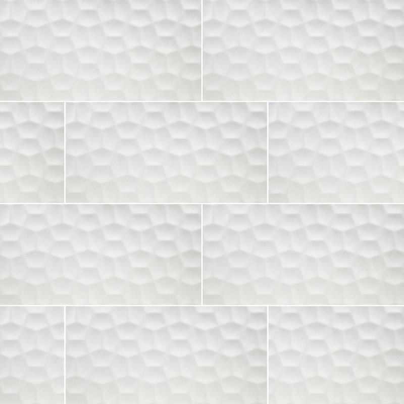 Carrelage mural en céramique aspect marbre mat 12 po x 24 po Ahri, Cavo Shira