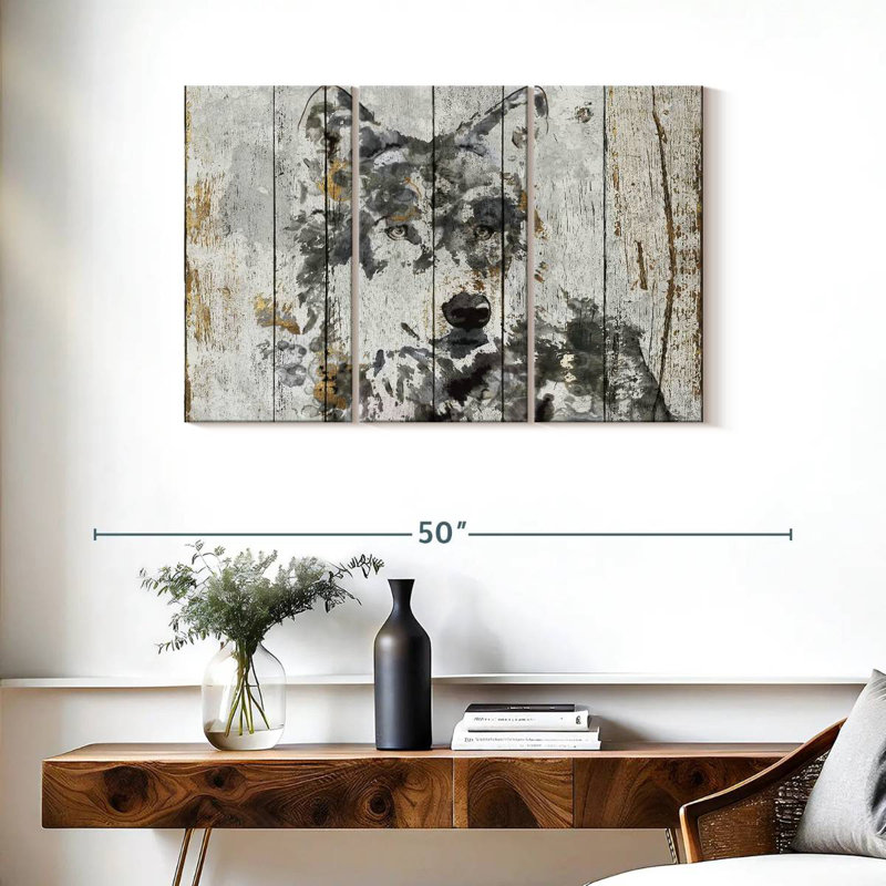Wolf Gaze, 24" H x 38" W