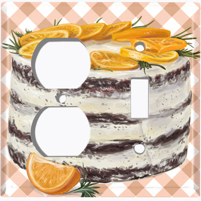 Patterned 2 - Gang Standard Combination Wall Plate
