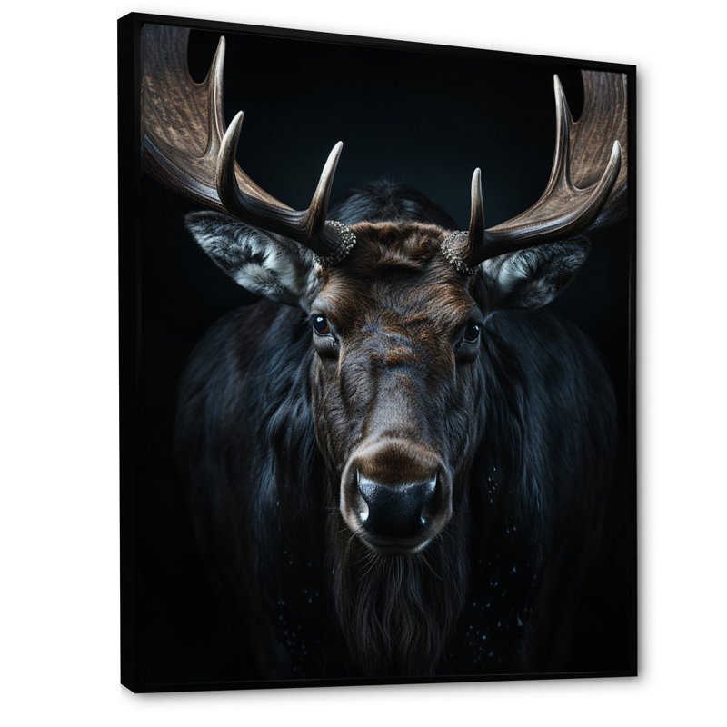 Keavin noir blanc orignal vibrant contraste I, H 32 po x l 16 po x P 1 po, Cadre flottant noir
