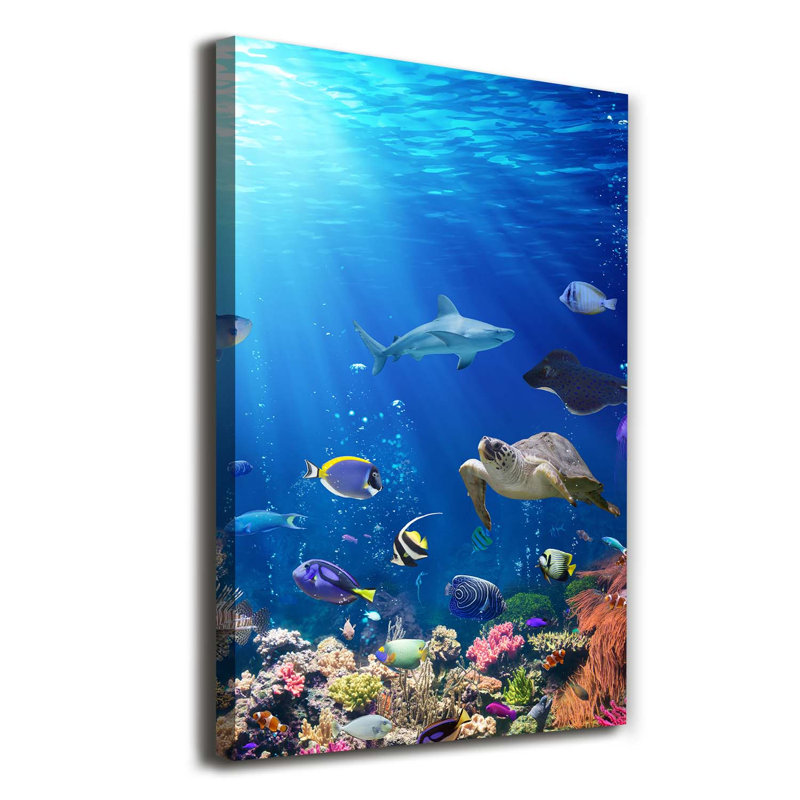 Coral reef 1 Piece Wrapped Canvas Wall Art