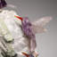 Genuine Hand Carved Fluorite Hummingbirds On A Tourmaline In Quartz Matrix (9"H)