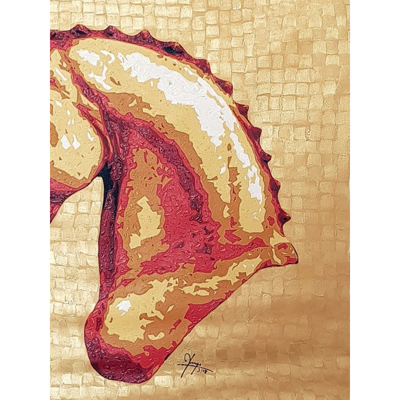 Tête de cheval | Acrylique sur toile | Par Yogi Kumar