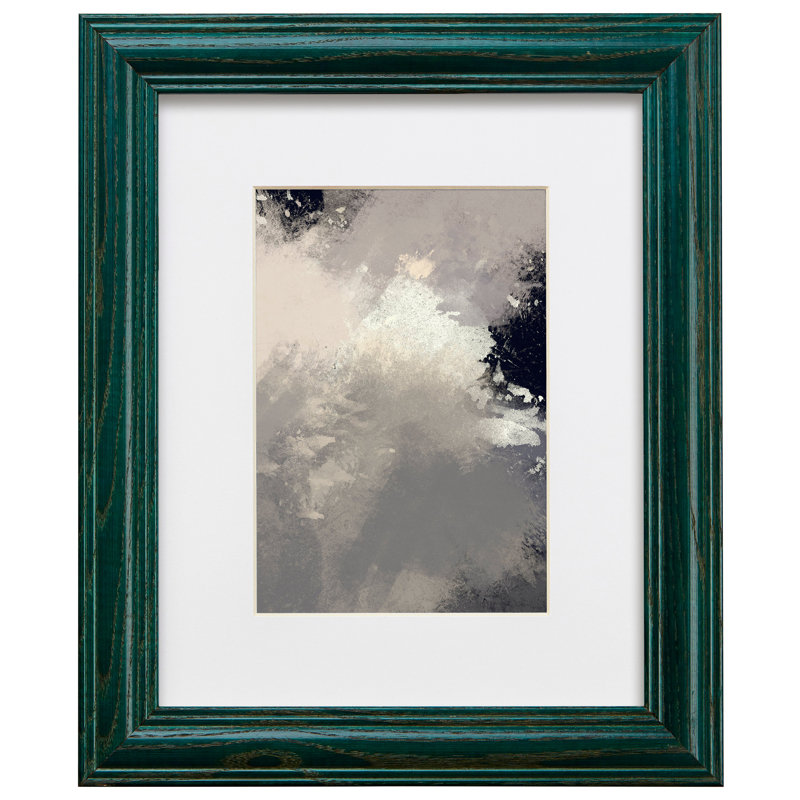 Cadre photo simple Ignacio, 16 po x 22 po emmêlé à 12 po x 18 po, Vert chasseur