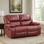 Causeuse inclinable en cuir 61,75 po Ebie