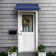 Awntech Charleston Acrylic Fabric Awning with Iron Scroll Arms