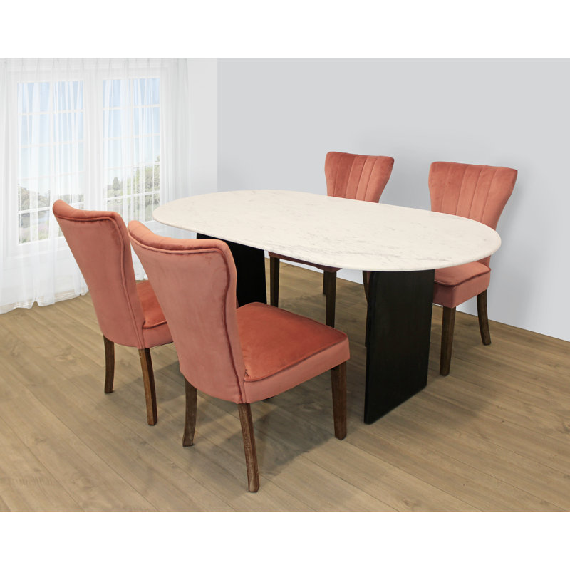 Ensemble repas pour 4 personnes Aryhanna, Brun