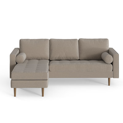 Geo Velvet Reversible Sofa and Chaise