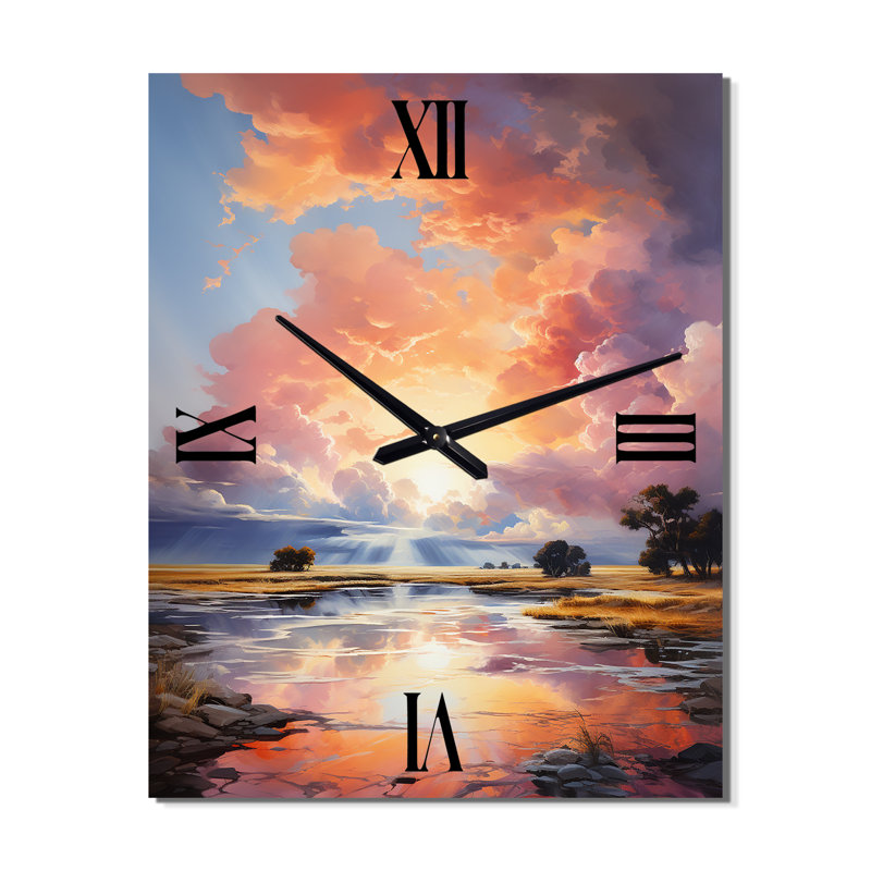 Eudosia - Horloge murale surdimensionnée Sky, Petit