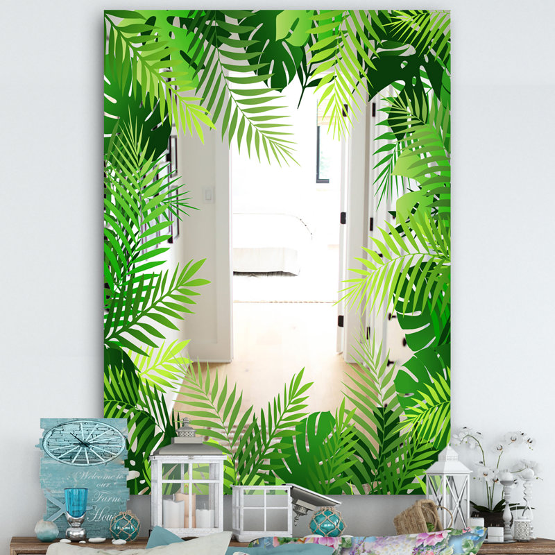 Miroir d'appoint tropical tropical, H 39,4 po x l 29,5 po