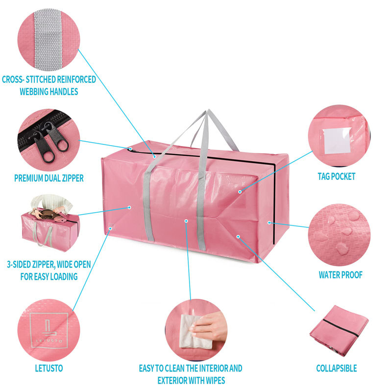 Latitude Run® Plastic Bin, Blue/Pink/Purple/Gray