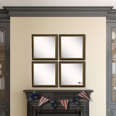 Derrik Solid Wood Flat Wall Mirror