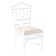 Chaise avec accoudoirs Chippendale