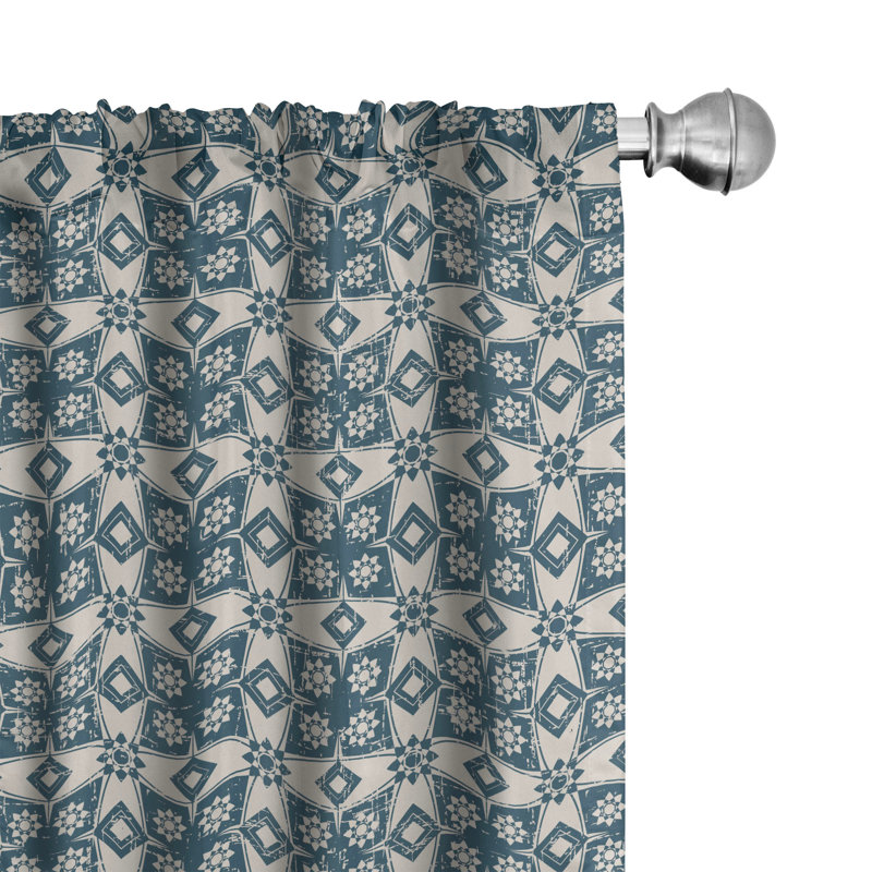 Rideaux 4 panneaux East Urban Home, L 56 po x L 63 po
