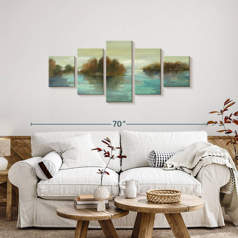 Serenity On The River, 24" H x 55" W