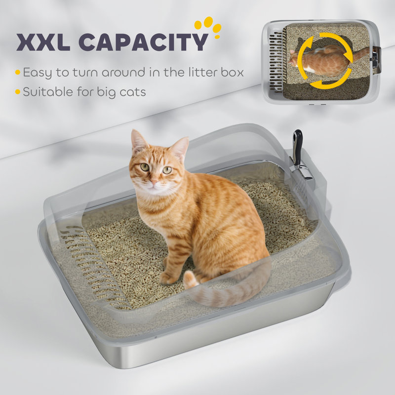 Stainless Steel, PP Litter Box