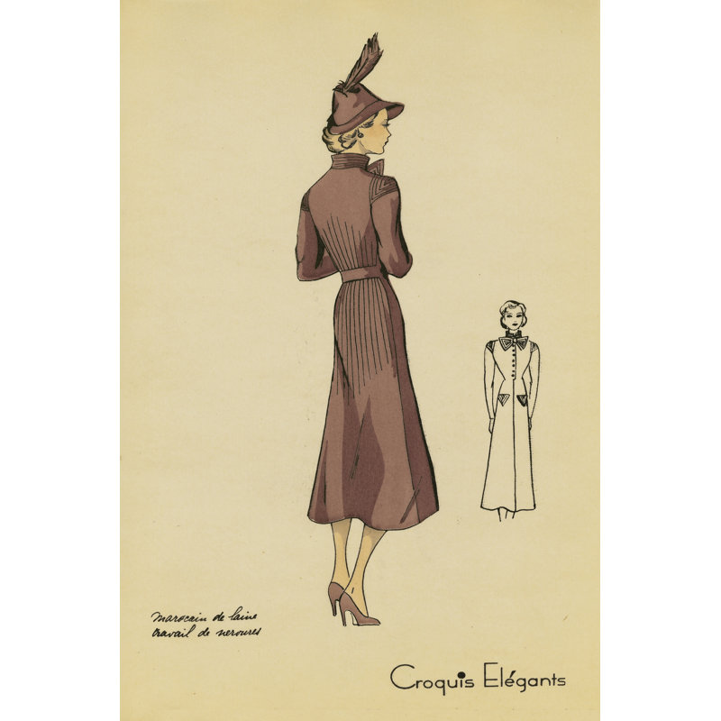 Ladies Fashion I - Wrapped Canvas Print, 46cm H x 30cm W