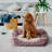 Elle Printed Microsuede Cuddler with Plush Center