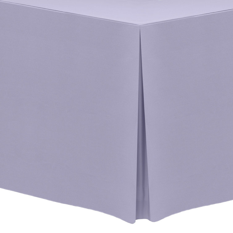 Ultimate Textile Fitted Polyester Tablecloth Rectangular Tables